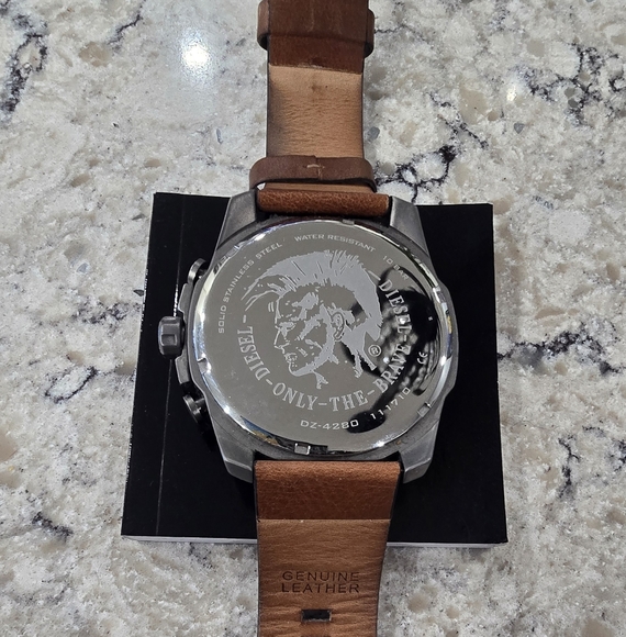 Diesel Men's Silver and Black Watch - Picture 4 of 7